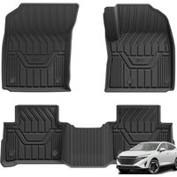 3W Floor Mats Fit for Nissan Qashqai 2023 2024 2025 2026 (Not for e-Power), All Weather Dog Friendly TPE Car Mats, Waterproof Anti-Slip Easy to Clean