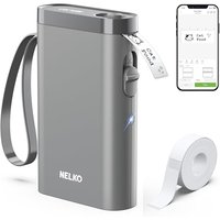 Nelko Label Maker Machine with Tape, P21 Portable Bluetooth Label Printer, Wireless Built-in Cutter Sticker Maker Mini Label Makers with Multiple Temp