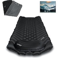 Ultralight Sleeping Mat with Seperate Pillow, only 500g Lightweight and Compact Sleeping Pad for Outdoor Backpacking, Hiking and Traveling (Black)