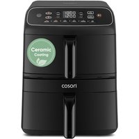 Cosori Double Stack Air Fryer Turbo Tower Compact 8.6L, 39% Space-Saving Airfryer, Ceramic PFAS-Free,TurboBlaze Dual DC Motors for Even & Faster Cooki