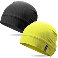 Outdoor Shaping 2 Pcs Cooling Skull Caps for Men Women, Breathable 3D Mesh Lightweight Slouchy Beanie for Cycling Gym Running