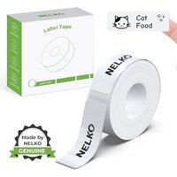 Nelko Genuine P21 Label Maker Tape, Adapted Label Print Paper, 14x75mm (0.55"x2.95"), 180 Labels/Roll, White