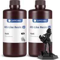 ANYCUBIC ABS Like Resin 3.0, 405nm UV Fast-curing Photopolymer Resin with Excellent Strength and Resilience, High Precision, Low Odor 3D Printer Resin