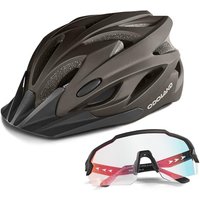 #ad Amazon Odoland_AV-UK Odoland Flash Bike Helmet with Cycling Sunglasses - Adult Cycling Helmets for Road Bike Mountain Bike - Adjustable Lightweight Cycling Helmet for Men