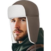 Outddor Shaping Trapper Hat for Men Women Water Resistant Trooper Hat Windproof Ushanka Ear Flaps Warm Winter Outdoor Hats Chocolate Brown