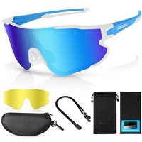 #ad Amazon Odoland_AV-UK Odoland Polarized Sports Sunglasses - Interchangeable Lenses for Cycling, Running, Hiking, Fishing & Driving UV400 Protection, Lightweight Frame, Unis