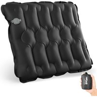 HiiPeak Inflatable Seat Cushion, Lightweight Compact Stadium Seat Pad Camping Air Seat Cushion for Bleachers Backpacking Hiking Airplane Office Car Bo