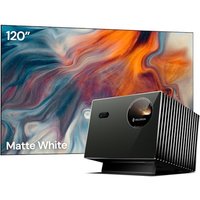 Indoor Sports Viewing Bundle with 120" Fixed Frame Screen, Valerion VisionMaster Pro2 4K Triple Laser Projector, 4ms Low Input Lag, 240Hz Refresh Rate