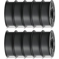 ANYCUBIC PLA Filament 1.75mm, 3D Printer Filament, Intelligent Identification, Dimensional Accuracy +/- 0.02mm, 10 Pack 1KG Reusable Spool,Texture Gre