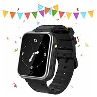 Retysaz Kids Smart Watch 24 Game Smart Watch for kids Pedometer 2 HD Cameras Fashion Smartwatches for Children 3-14 Great Gifts To Girls Boys(Black)