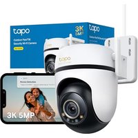 Tapo C530WS Pan/Tilt Outdoor Security Camera, 3K 5MP WiFi Outdoor Camera, 360° Vision Motion Tracking, No Monthly Fee, AI Detection, Starlight Colour