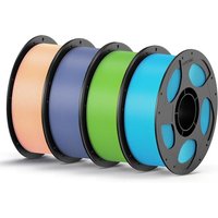 ANYCUBIC PLA Filament 1.75mm, 3D Printer Filament, Intelligent Identification, Dimensional Accuracy +/- 0.02mm, 4 Pack 1KG Spool, Peach Pink+Interstel