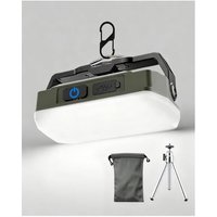 Letour USB Rechargeable Camping Lantern, 4000mAh LED Work Light with Tripod Stand & Magnet, 3 Colors 10~100% Brightness, Portable with Hook for Tent,