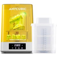 ANYCUBIC 3D Printer Wash and Cure 3 Plus, Larger 2 in 1 Wash Cure Machine for ANYCUBIC Photon Mono 6Ks Mars with Gooseneck Lights, IPA-Saving & Effici