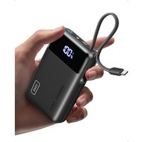 INIU Power Bank, Smallest 45W Fast Charging Portable Charger 20000mAh with Built in USB C Charger Cable, Phone Battery Pack for Travel Essentials, Pow