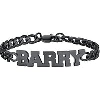 PROSTEEL Men Women Personalized Name Bracelet Custom Bracelet,19CM/21CM/23CM,Stainless Steel/Gold Plated/Black-Send Gift Box 19.0 Centimetres black-cu