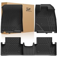 3W Floor Mats Fit for PEUGEOT 3008 2024-2025, All Weather Thorex⢠Recyclable Heavy Duty Car Mats, Pet Dogs Friendly Boot Cover, Waterproof Anti Slip