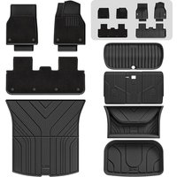 3W 13 Pcs Floor Mats for Tesla Model Y Juniper Premium Performance 2025 2026 New (Not for Standard), Thorex⢠All Weather Dog Friendly Full Coverage