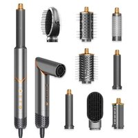 8 in 1 Hair Dryer Brush Set Air Hair Styler Curling Negative Ionic Foldable Hot Air Hair Dryer Brush, Hair Styling Tool for Curling Waves Straightenin