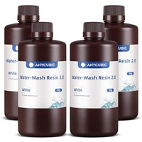 ANYCUBIC Water Washable 3D Printer Resin 2.0 with Easy Post-Processing, High Precision and High Resilience, Low Odor and Anti-Yellowing 3D Resin for L