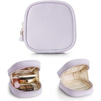 Make up Bag for Purse, Waterpoof Travel Toiletry Bag, Mini Makeup Bag with Slip-in Pockets, Giftsfor Mum,Purple