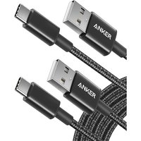 Anker USB C Charger Cable, 2-Pack 10 ft (3 m) USB to USB C Cable, USB A to USB C Braided Phone Charger Cable for iPhone 17/16/15, iPad Pro, Samsung Ga