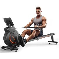 YOSUDA Rowing Machine for Home Gym, Upgrade Magnetic Rowing Machines with 16 Levels Quiet Resistance-160kg Weight Capacity, Rower with LCD Monitor, Co