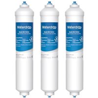 Waterdrop Fridge Water Filter Replacement for Samsung® DA29-10105J HAFEX/EXP, DA2010CB, DA99 02131B, HAIER® LG® Inline Water Filter (3) 3 Pack
