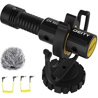 Deity V-Mic D4 Mini - Camera Microphone with Shock Mount, Lightweight Shotgun Mic Perfect for Vlog Pocket Cam DSLR Camera, Recording Youtube, Intervie