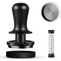 MHW-3BOMBER 51mm Coffee Tamper, 30lbs Constant Pressure Espresso Tamper with Sound Feedback for Barista, Extra 15lbs Spring Loaded, Fit 51mm Portafilt