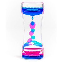 THE TWIDDLERS - Pink Blue Liquid Motion Timer Sensory Timer Hourglass, 14cm - Kids Water Bubble Lava Lamp Calming Sensory Toy for Autism, Stress Relie