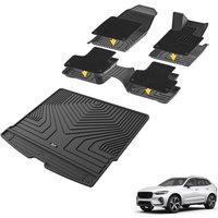 3W Floor Mats & Boot liner & Carpets Fit for Volvo XC60 2019-2026 (Not for Plug-in Hybrid), All Weather Dog Friendly TPE Car Mat, Waterproof Anti-Slip