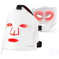 Zone Craft LED Face Mask, Red Light Therapy Mask, Four Modes Three Levels, Remote Control 10 Minutes, 4000mAh, Storage Bag, Eye Pads, Gift for Wife, G