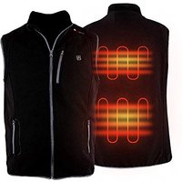 PROSmart Heated Vest Polar Fleece Lightweight Heated Gilet with USB Battery, Unisex - -