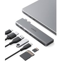 Anker USB C Hub for MacBook, 7-in-2 with 4K HDMI, Compatible with Thunderbolt 4, 1 Type C and 2 USB A Data Ports for MacBookPro 13 Inch, MacBookAir M1