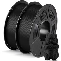 ANYCUBIC PLA Filament 1.75mm, RFID 3D Printer Filament, Dimensional Accuracy +/- 0.02mm, 1KG Spool 2kg Black+Black