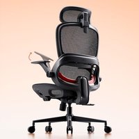 SIHOO B100 Ergonomic Office Chair, Comfy Desk Chair with Adaptive Dynamic Lumbar Support, Computer Chair with Extra Wide Headrest, Flip-Up Armrests, 9