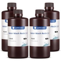 ANYCUBIC Water Washable 3D Printer Resin 2.0 with Easy Post-Processing, High Precision and High Resilience, Low Odor and Anti-Yellowing 3D Resin for L