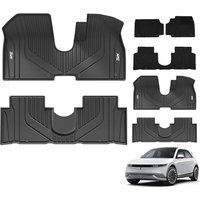 3W Car Floor Mats and Carpets Fit for Hyundai Ioniq 5 2021-2024, All Weather Dog Friendly TPE Car Mats, Waterproof Anti-Slip Easy to Clean Quality Cer
