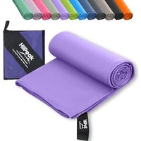 HiiPeak Microfibre Towel Compact Camping Gym towel - Quick Dry Lightweight Absorbent Sports Swimming traveling Hiking Drying Towel for Men,Women (Viol