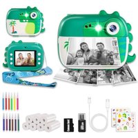 ARNSSIEN Kids Camera Instant Print,2.4" 1080P Instant Print Camera for Kid with 7 Rolls Paper,Christmas Birthday Present for 3 4 5 6 7 8 9 10 11 12 Gi