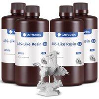 ANYCUBIC ABS Like Resin 3.0, 405nm UV Fast-curing Photopolymer Resin with Excellent Strength and Resilience, High Precision, Low Odor 3D Printer Resin