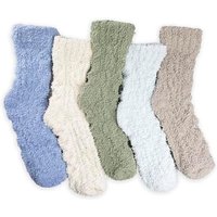 TOCONFFON Cosy Warm Fuzzy Fluffy Socks Womens Winter Thermal Ladies Slipper Bed Socks 4-8 for Gifts 4-8 5 Multicolor Thickened Rope Texture