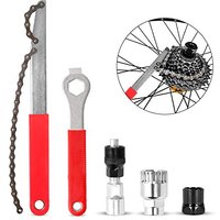 #ad Amazon Odoland_AV-UK Odoland Bike Chain Removal Tool Kits Bicycle Repair Tool Kit include Bike Crank Extractor, Spanner, Bracket Remover, Bicycle Flywheel Chain Sprocket R