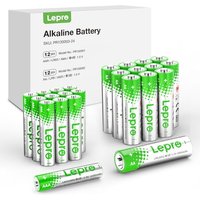 Lepro AA & AAA Batteries 24 Pack, 1.5 Volt Alkaline Batteries with High Capacity, Anti-Leakage, Long Lasting Power, LR03 LR06 MN2400 MN1500 Batteries