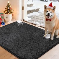 COSY HOMEER Nonslip Door Mats Indoor, 50x80cm Washable Dirt Trapper Welcome Front Doormat for Entryway Room Hallway, Absorbent Indoor Floor Mat for Mu