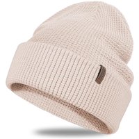 Outdoor Shaping Soft Merino Wool Blend Knit Cuffed Beanie for Men Women Winter Warm Ski Skull Caps Warm Beige