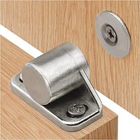 Door Magnetic Catch, 2 Pack Cupboard Door Magnets Strong Magnetic Catch Silver Heavy Duty Magnetic Door Catch for Kitchen Cupboard, Wardrobe, Bathroom