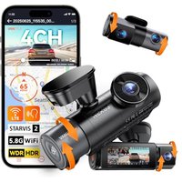 Vantrue N5S 4 Channel 360° All Sides Dash Cam, STARVIS 2, IR Night Vision, 2.7K+1080P*2+2.5K Front Rear Inside Dashcam, WiFi, HDR/WDR, Voice Control,