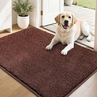 COSY HOMEER Nonslip Door Mats Indoor, 60x90cm Washable Dirt Trapper Welcome Front Doormat for Entryway Room Hallway, Absorbent Indoor Floor Mat for Mu